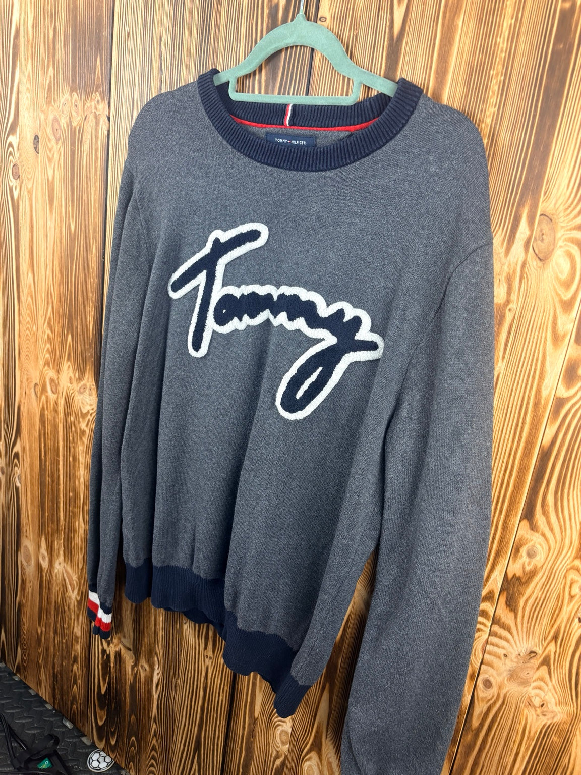 Tommy Hilfiger Vintage Pullover grau – Vorderseite