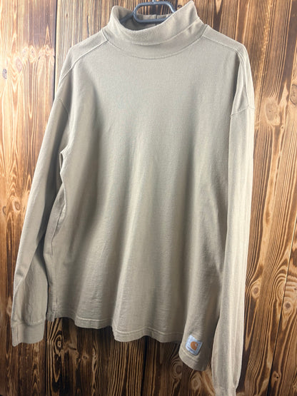 Carhartt Mockneck Longsleeve beige Vorderseite