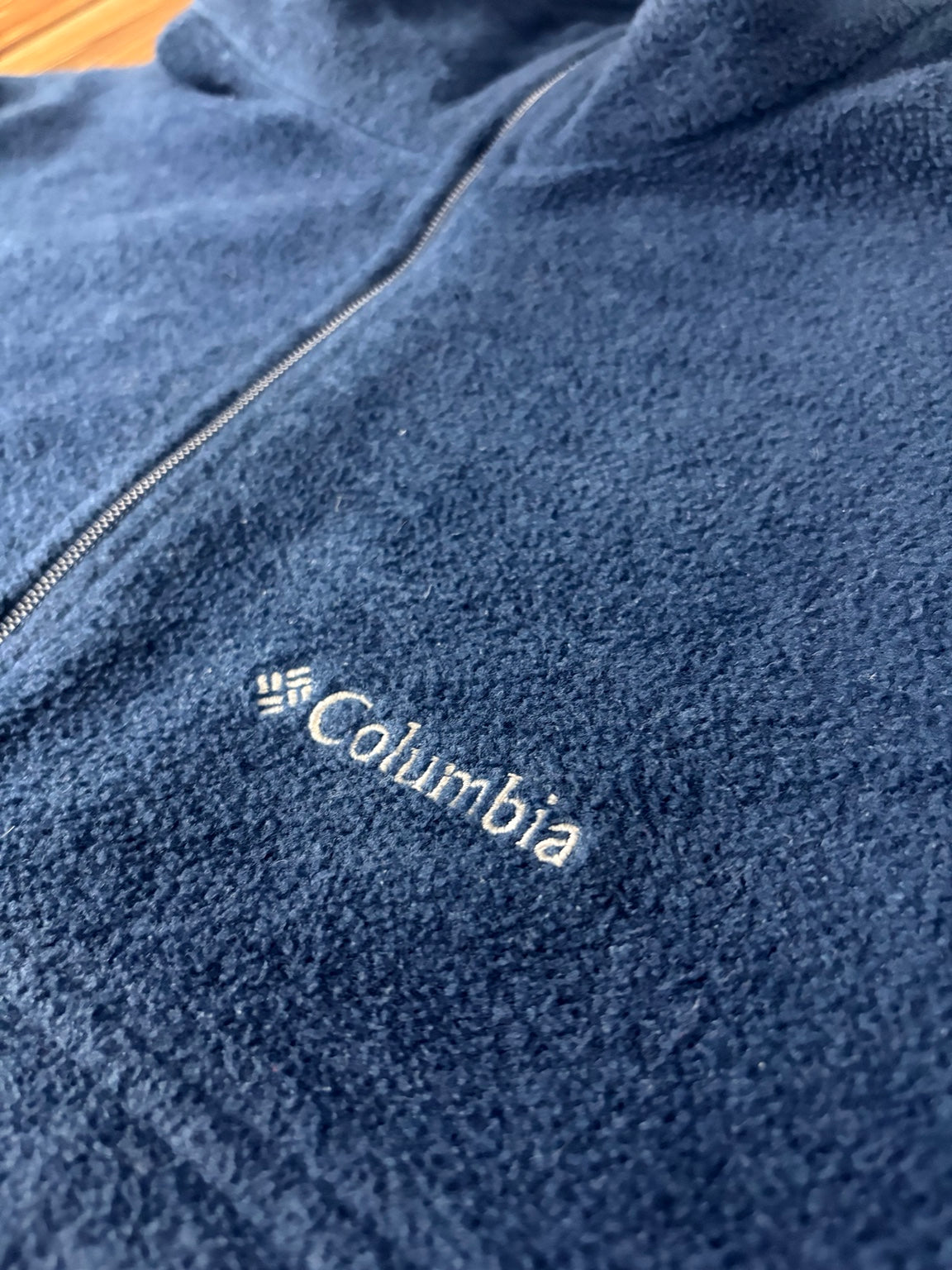 Columbia Fleecejacke Navy Logo