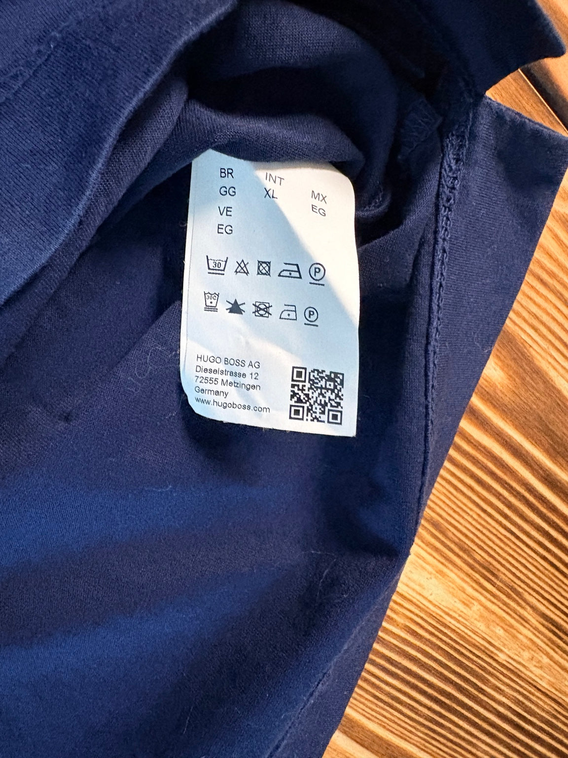 Hugo Boss Polo Größe XL Label