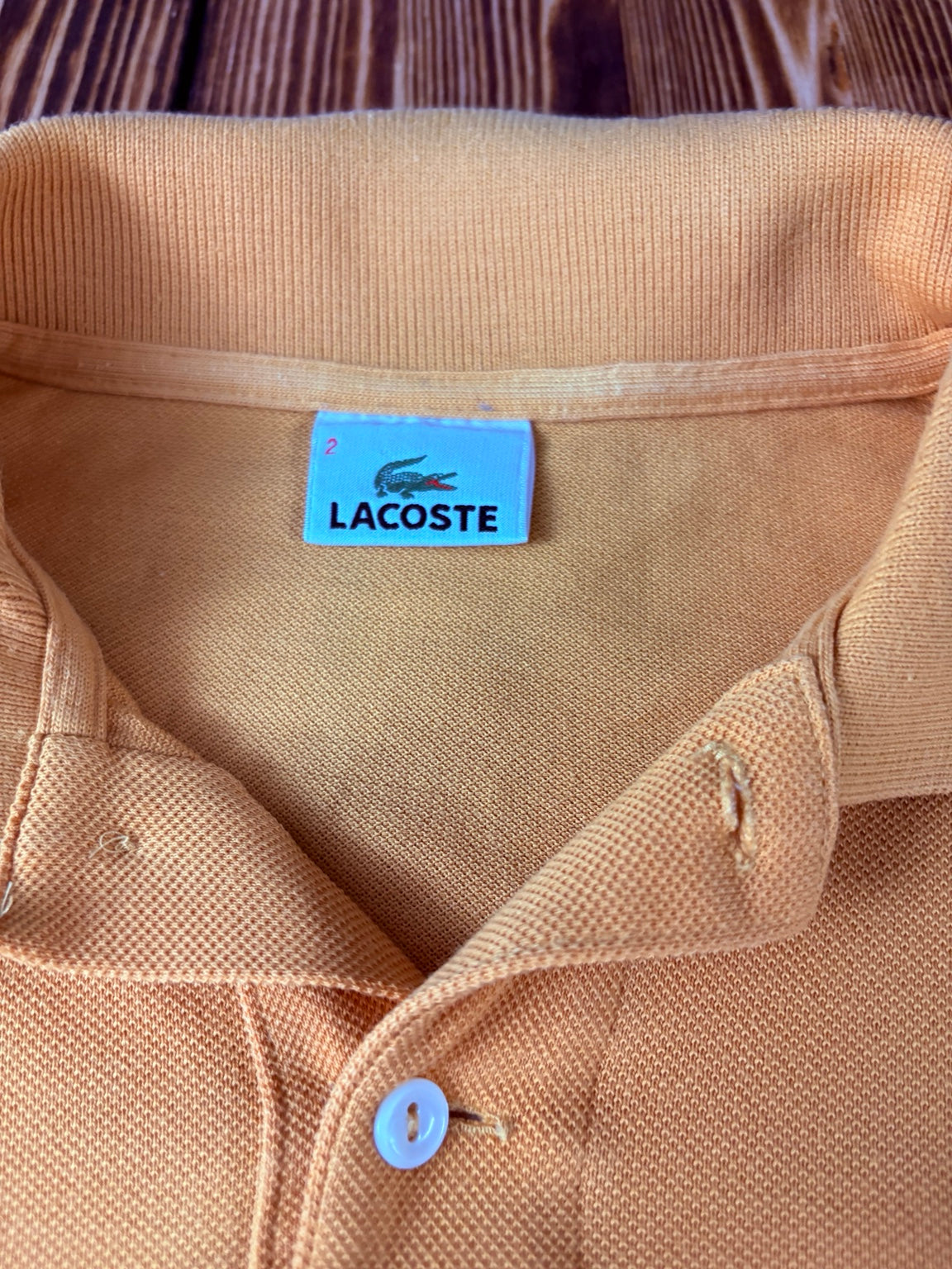 Lacoste vintage polo shirt Lacoste label size 2