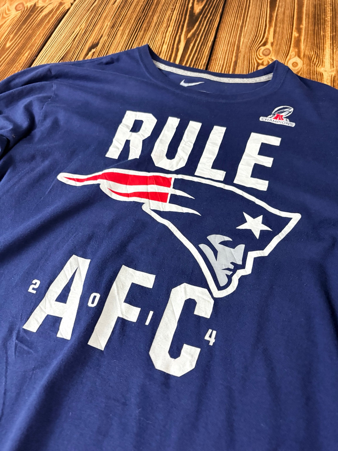 Nike New England Patriots AFC Champions Langarmshirt Vorderseite