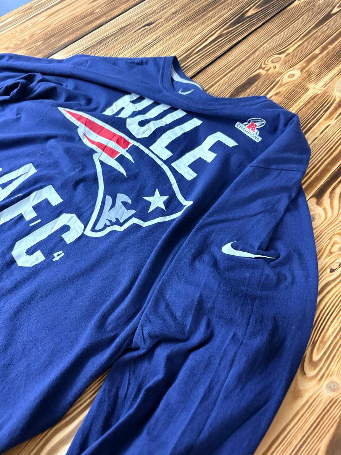 Nike Patriots AFC Champions Langarmshirt Ärmel