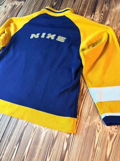 Nike Vintage Trainingsjacke blau gelb – Rückseite