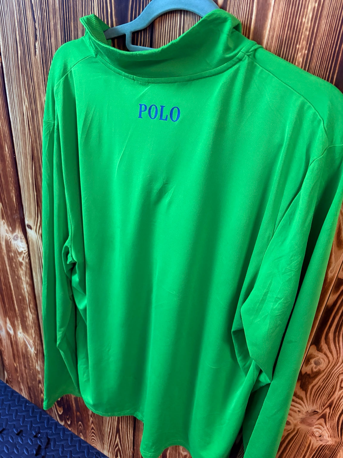 Polo Golf Ralph Lauren green half-zip pullover back