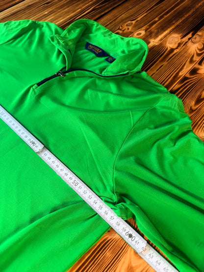 Polo Golf Ralph Lauren green half-zip chest measurement