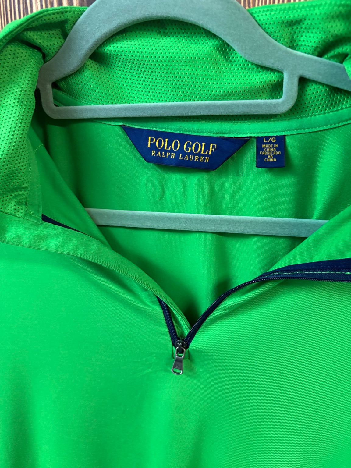 Polo Golf Ralph Lauren green half-zip label size L G