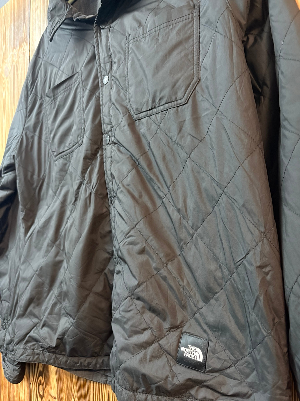 The North Face reversible jacket detail