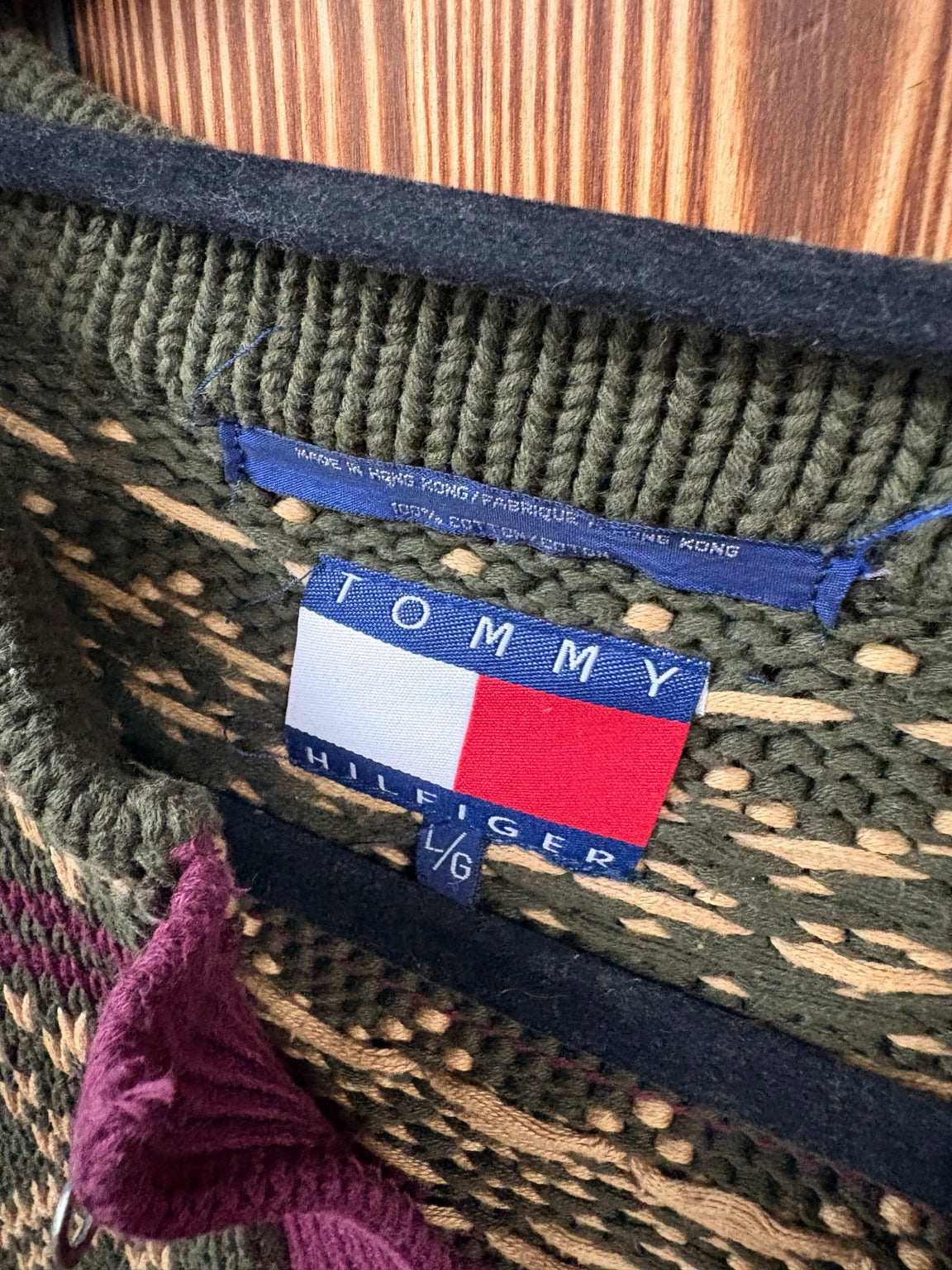 Tommy Hilfiger Vintage Strickpullover Maßaufnahme