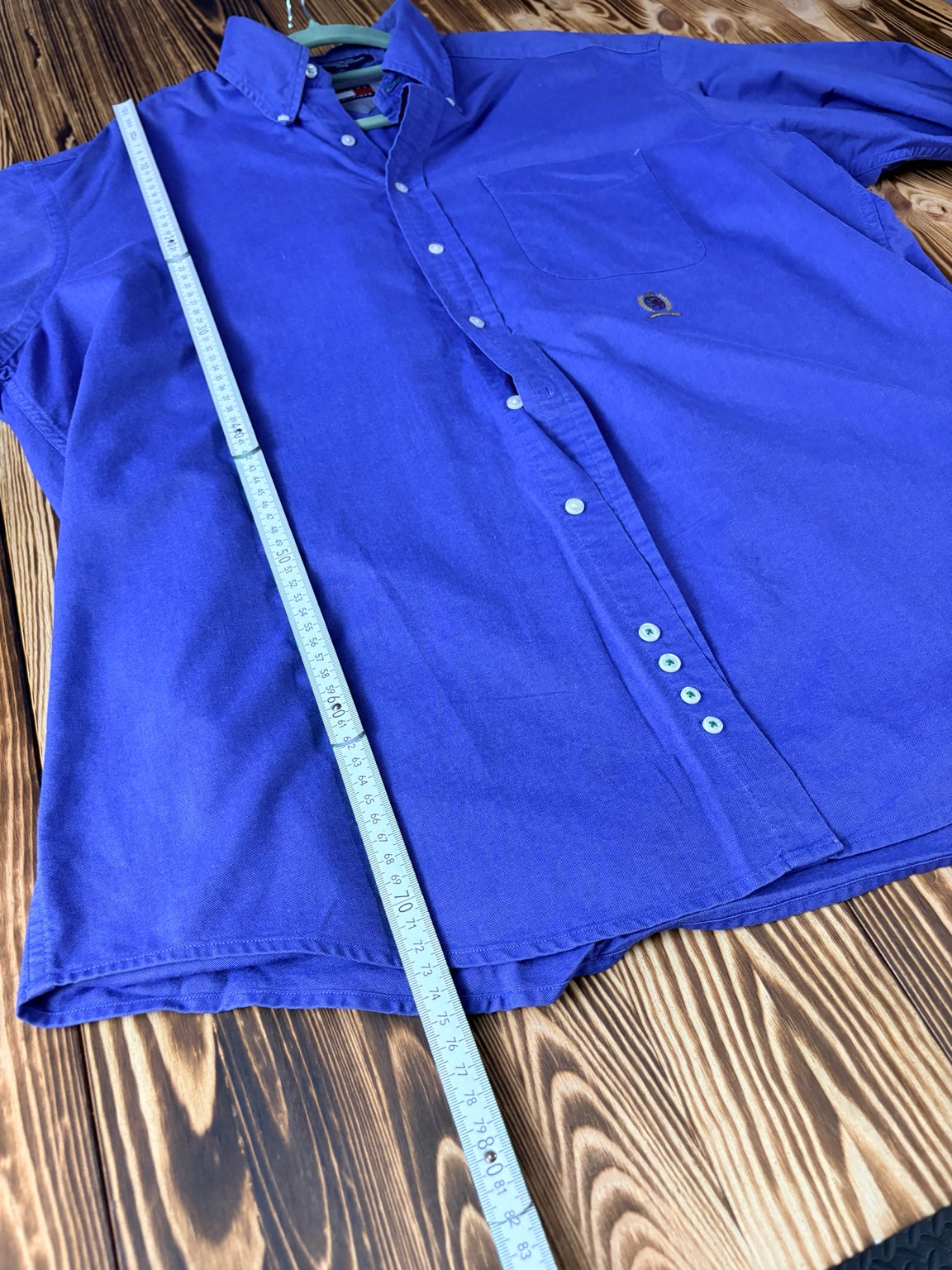 Tommy Hilfiger vintage blue shirt full view