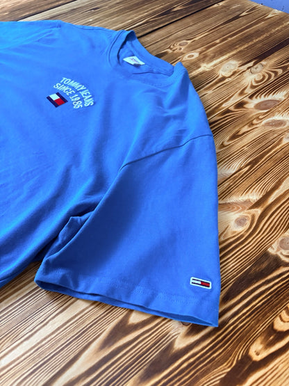 Tommy Jeans blaues T-Shirt Frontansicht
