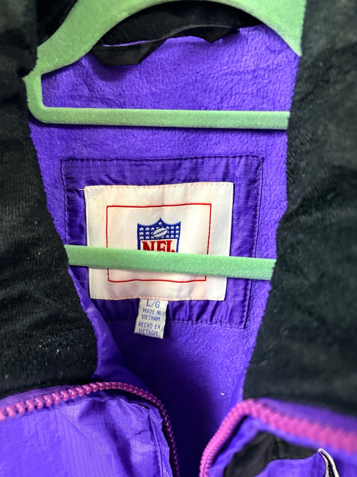 Minnesota Vikings Windbreaker Label Größe L/G